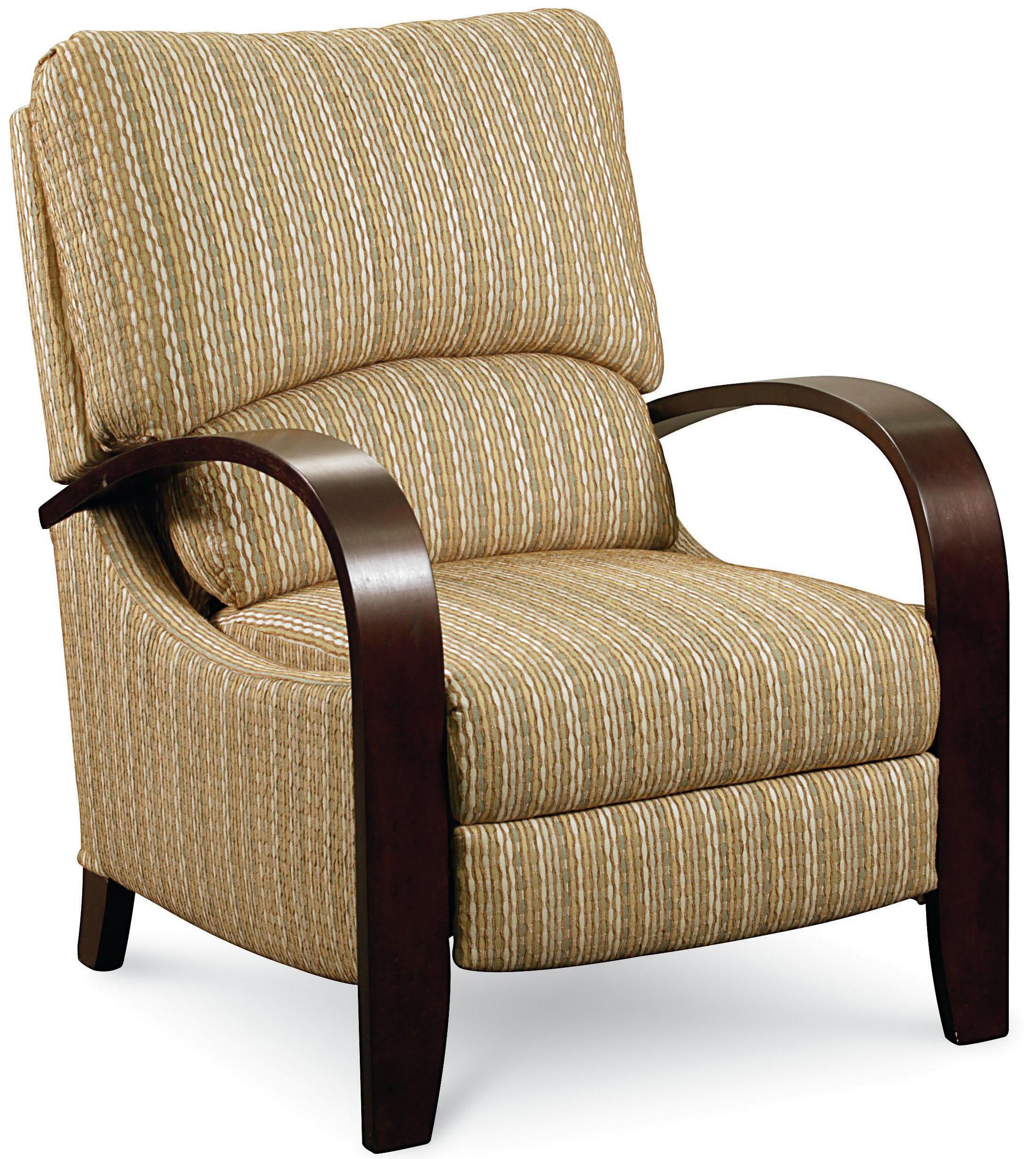 Lane Hi Leg Recliners Contemporary Julia Hileg Recliner with Bentwood